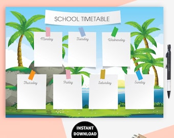 Home School Schedule Printable: Weekly Planner (A4/Letter)