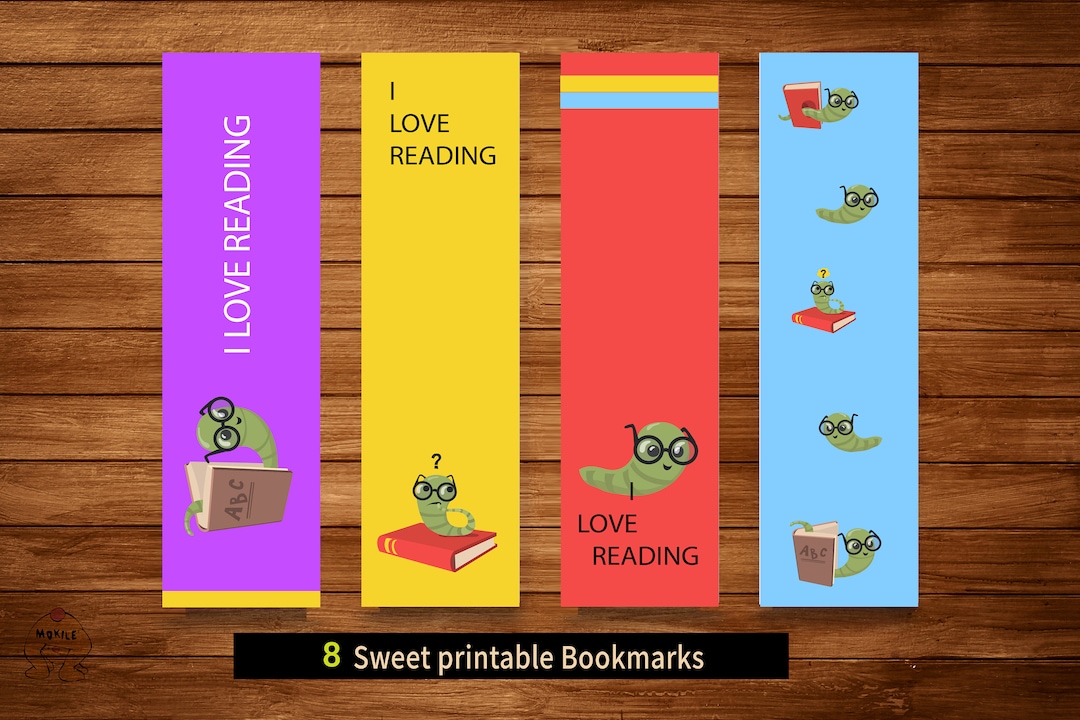 Bookmarks for Kids, Bookmarks Template, Printable BOOKMARKS, CUTE Bookmarks for Kids, Printable ...