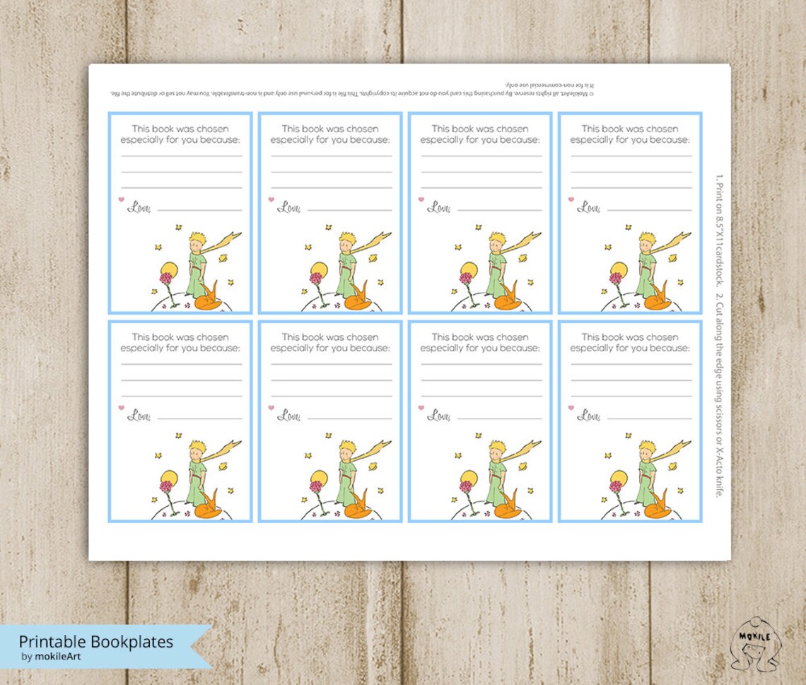 Printable Bookplates-baby Shower Bookplates-book - Etsy