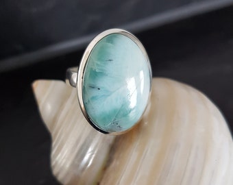 Larimar , Larimar en argent , Bague Larimar , Bague Larimar en argent