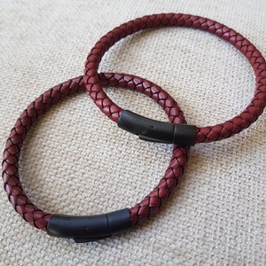Pulsera, pulsera de cuero, pulsera de cuero genuino, pulsera trenzada