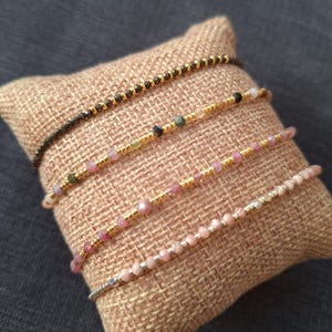 Bracelet, macrame bracelet, pearl bracelet