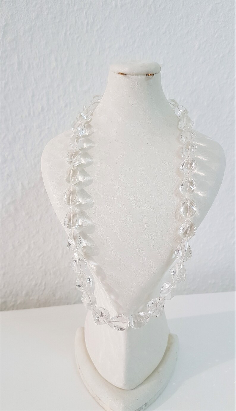 Lebensquelle Plus Bergkristall Halskette - 2mm Facettperlen Mit 925 Silberverschluss, Handgefertigt & Elegant