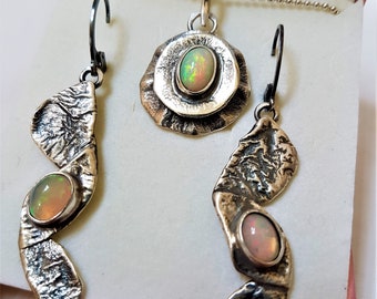 Opal , Opal Ohrringe , Opal in Silber, Silberohrringe mit Opal