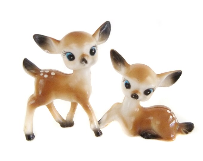 Plastic Deer Figurines Vintage Reindeer Retro Deer Vintage Etsy