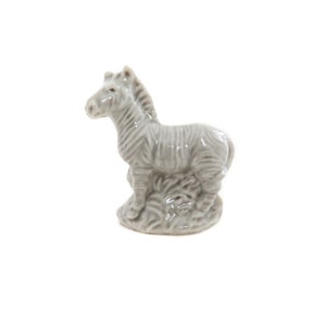 Miniature Zebra Figurine, Wade Zebra Figurine, Vintage Zebra, Wade England Tea Figures, Porcelain Zebra