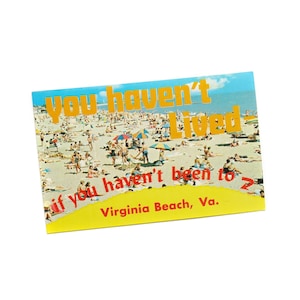 Cartão postal de Virginia Beach, cartão postal vintage não utilizado de Virginia Beach Virginia