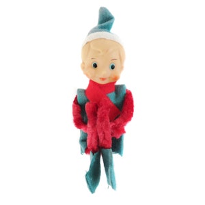 Vintage Pipe Cleaner Pixie Elf Knee Hugger Ornament