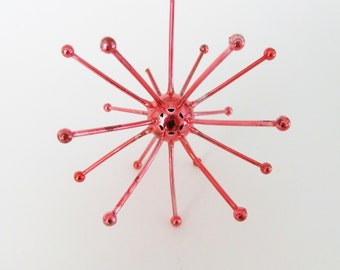 Vintage Glass Starburst Ornaments Poland Sputnik Ornament Poland Ornament Colorful Ornaments Mercury Glass Christmas Tree Ornaments