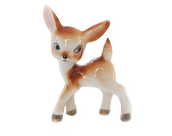 Little Fawn Figurine, Small Deer Figure, Christmas Deer Decorations, Baby Deer Figurine