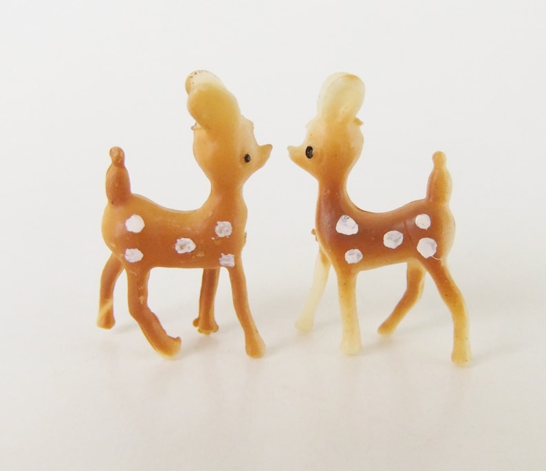 small plastic deer figurines