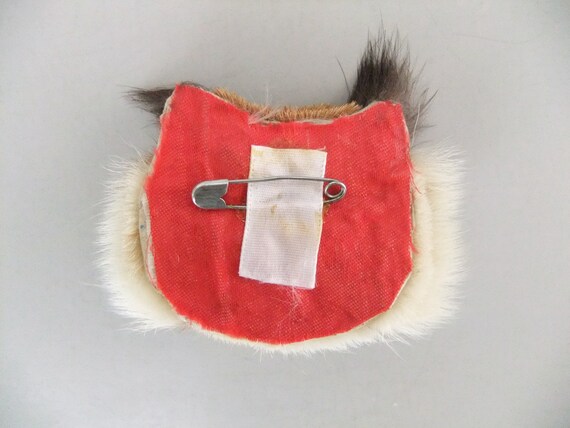 Vintage Fur Tiger Pin, Tiger Jewelry, Safari Jung… - image 4