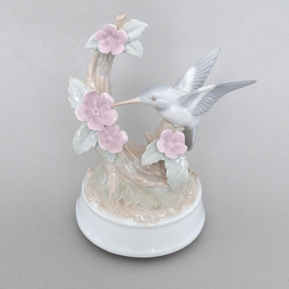 Vintage Hummingbird Music Box, Plays Tenderly by Nat King Cole