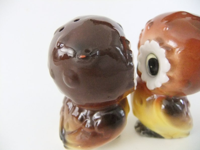 Owl Salt and Pepper Shaker Set Vintage Japan Kitsch Owl Owl Etsy