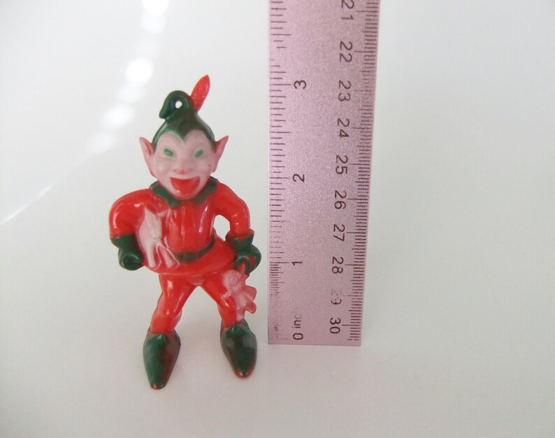 Mid Century Elf Ornament Plastic Elf 1950's Christmas | Etsy