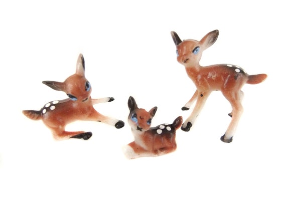 small plastic deer figurines