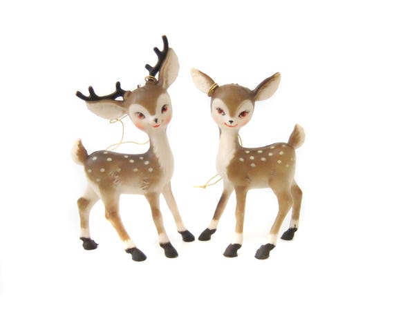 vintage deer ornaments