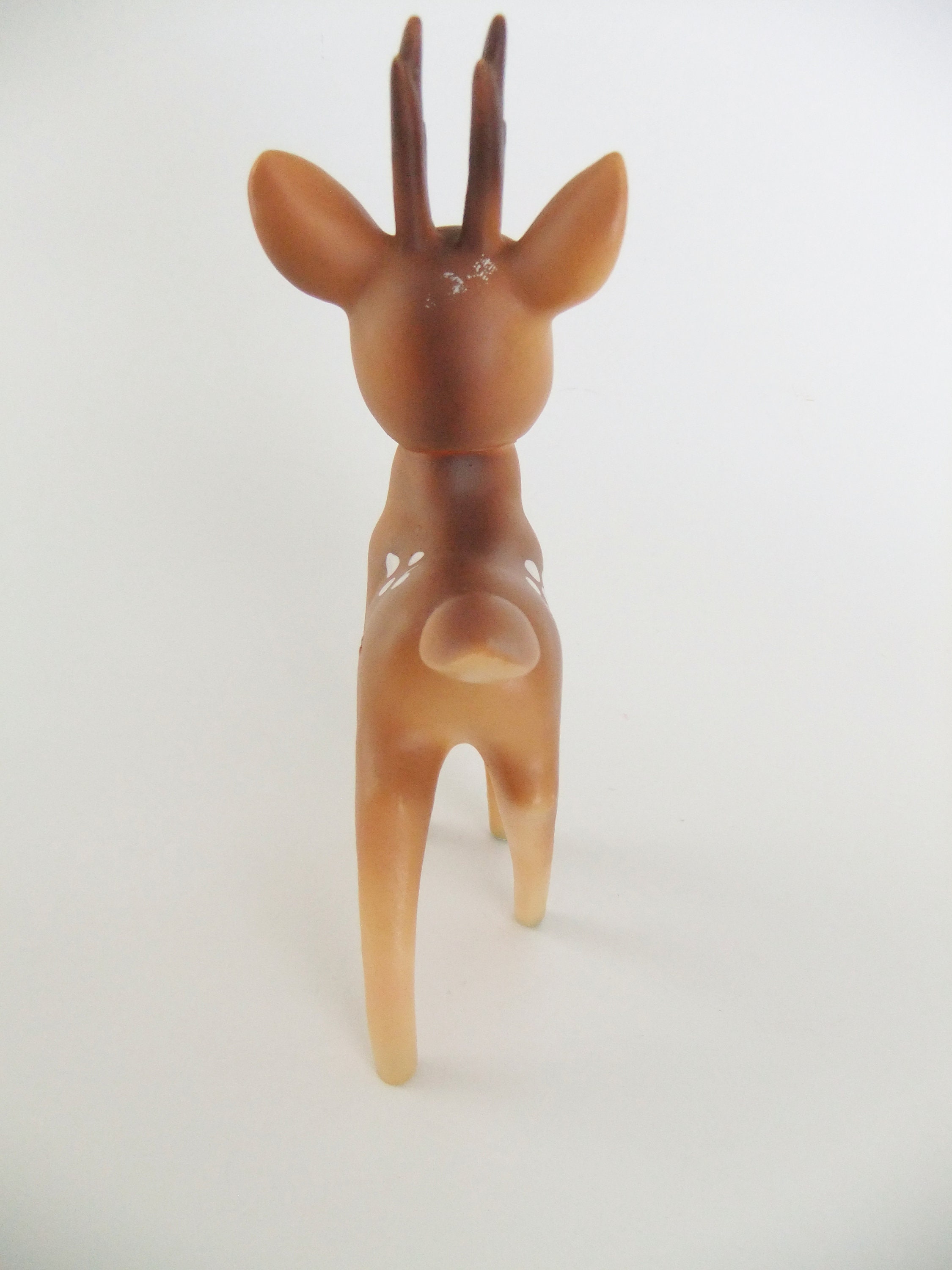 Toy Squeaker Reed Squeaky Reindeer Figurine, Squeak Toy Deer, Vintage Japan Reindeer, Mid ...