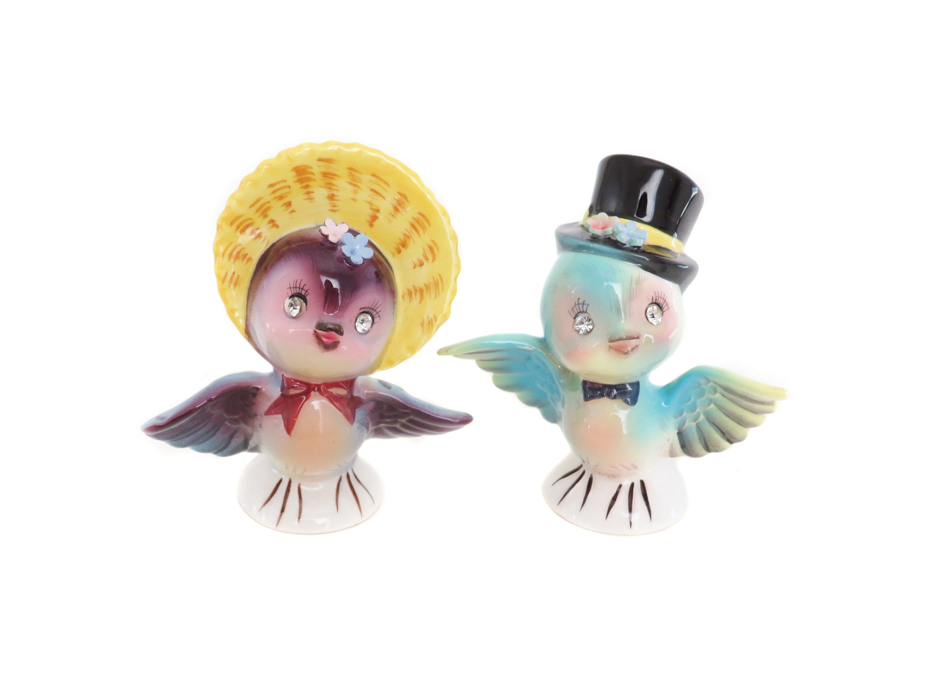 美品！ レフトン ブルーバード ソルト&ペッパー Lefton Bluebird Salt - Etsy