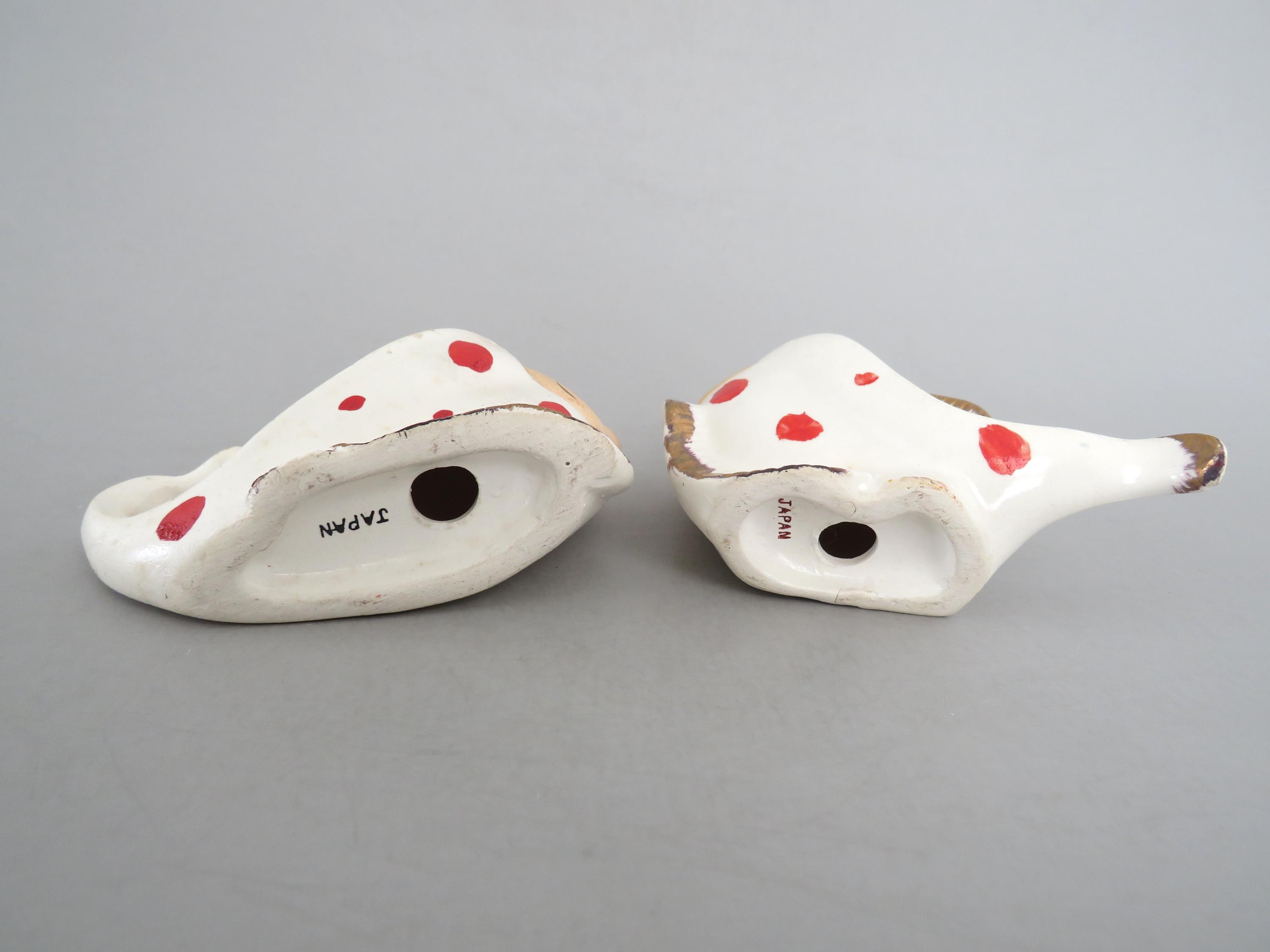 Rare Vintage Stingray Salt and Pepper Shakers, Anthropomorphic