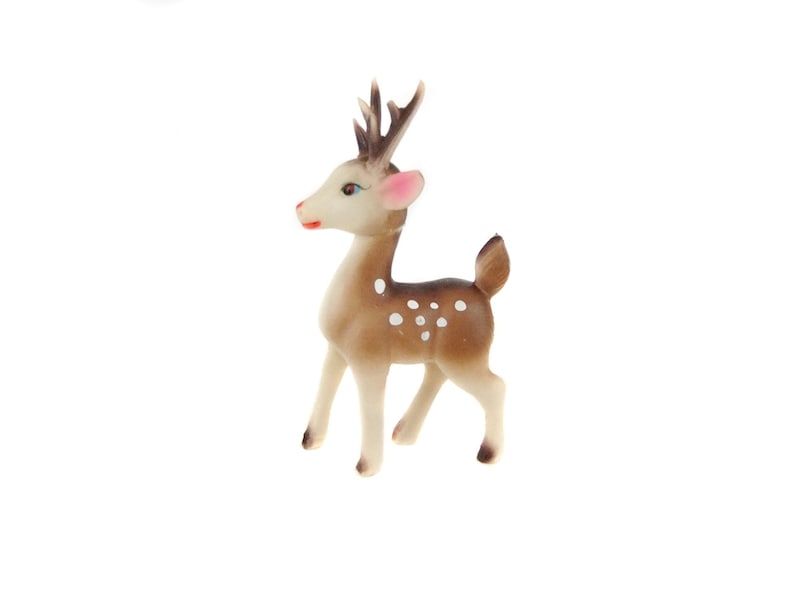 Vintage Japan Reindeer, Christmas Decor, Reindeer Decorations, Rubber Deer