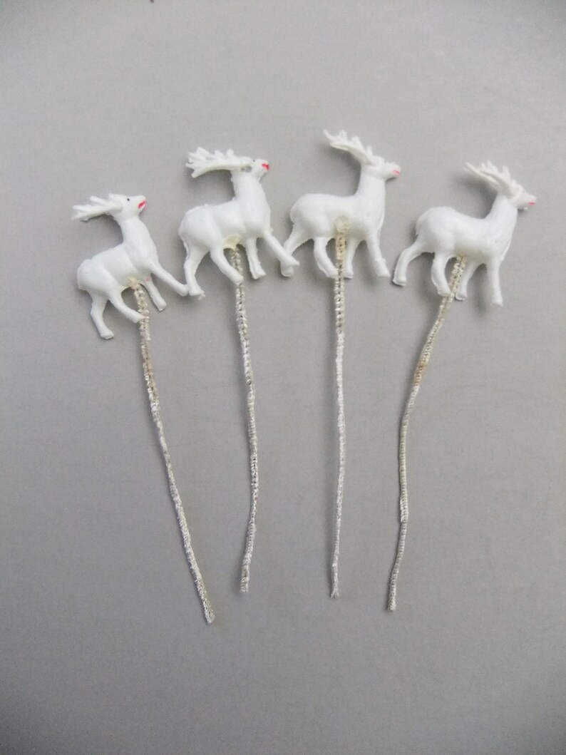 tiny reindeer figurines