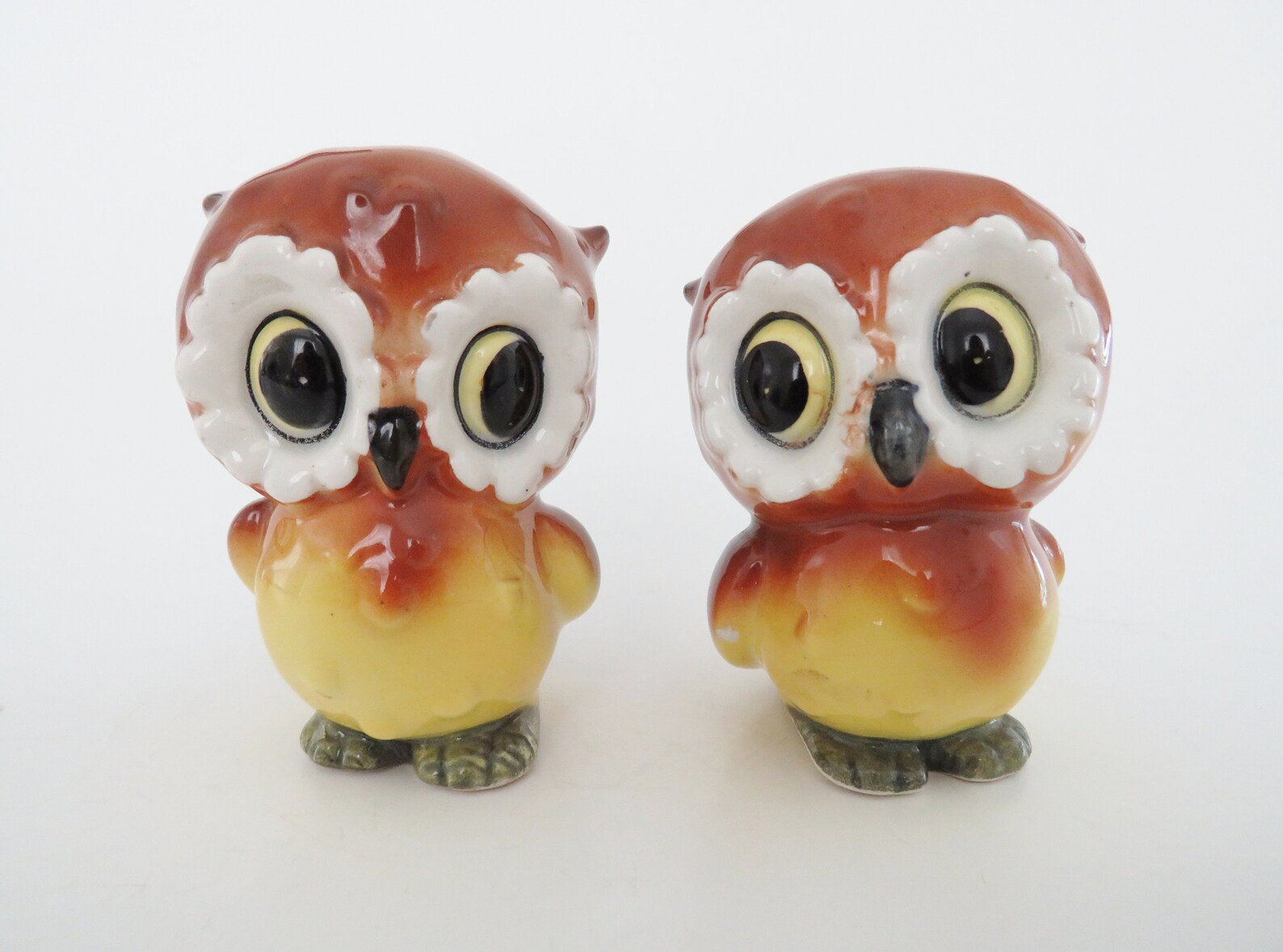 Owl Salt and Pepper Shaker Set Vintage Japan Kitsch Owl Owl Etsy