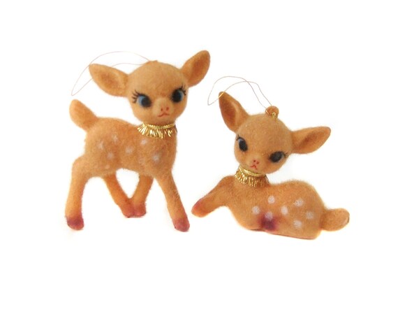 vintage deer ornaments