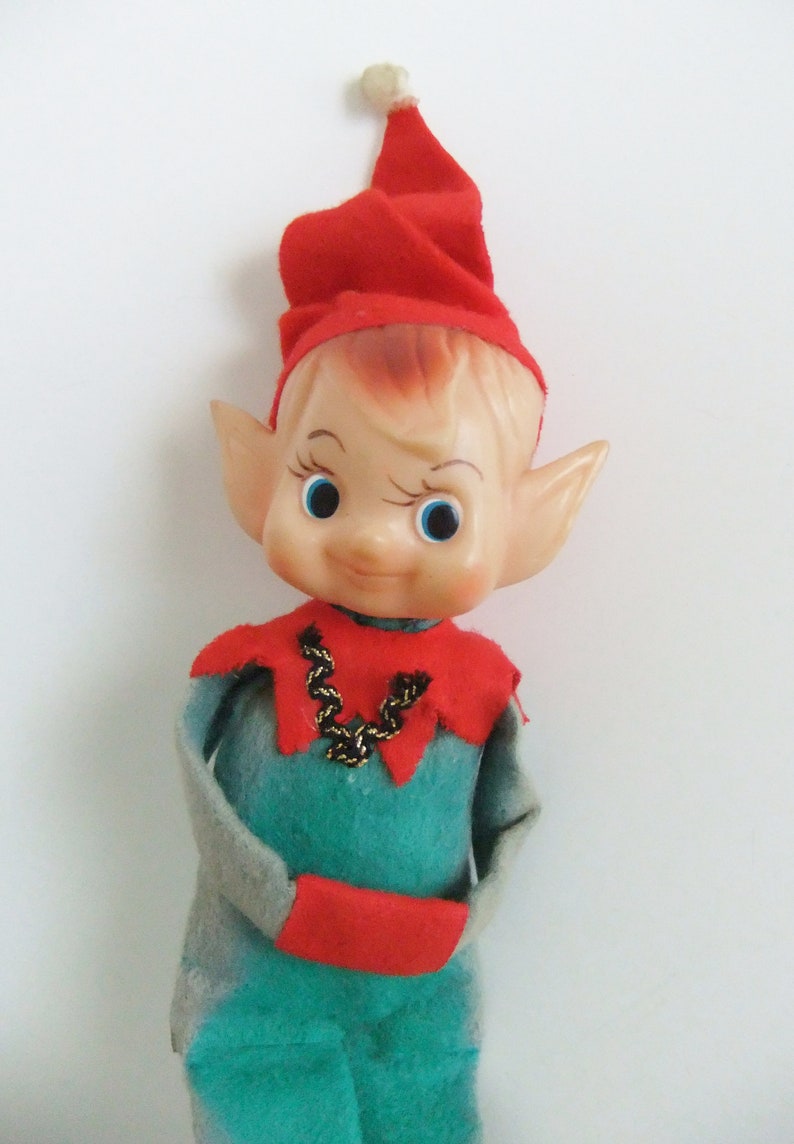 Knee Hugger Elf with Pointy Ears Pixie Elf Shelf Sitter | Etsy