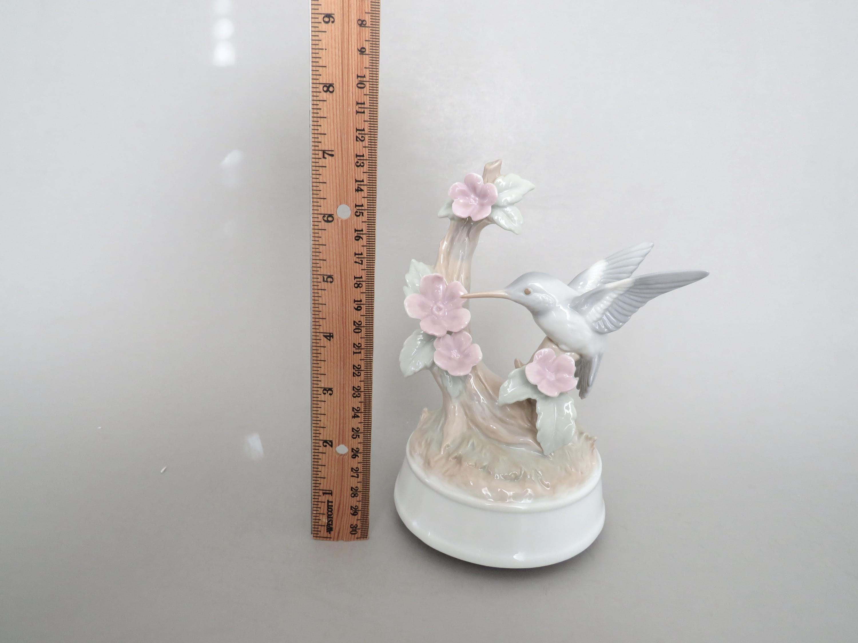 Vintage Hummingbird Music Box, Plays Tenderly by Nat King Cole
