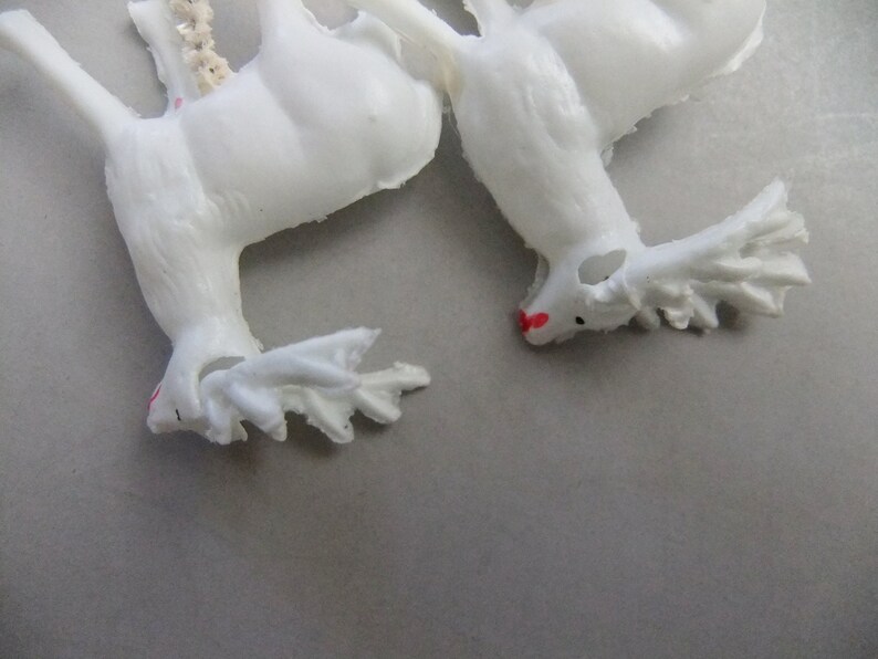 Miniature Reindeer Figurines 1950's Celluloid Plastic | Etsy