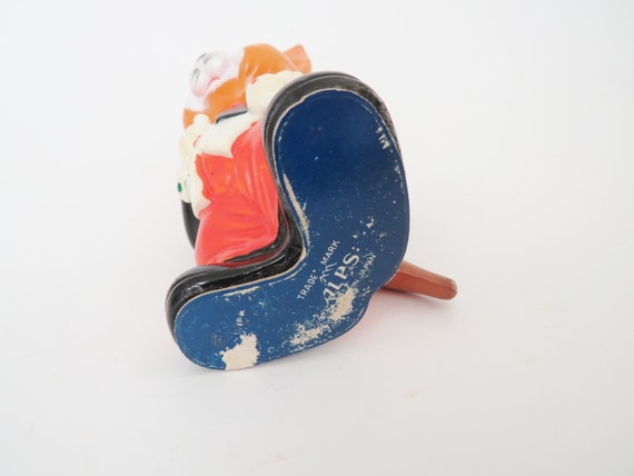 Vintage Wind up Cat Toy, Alps Made in Japan Orange Cat Figurine
