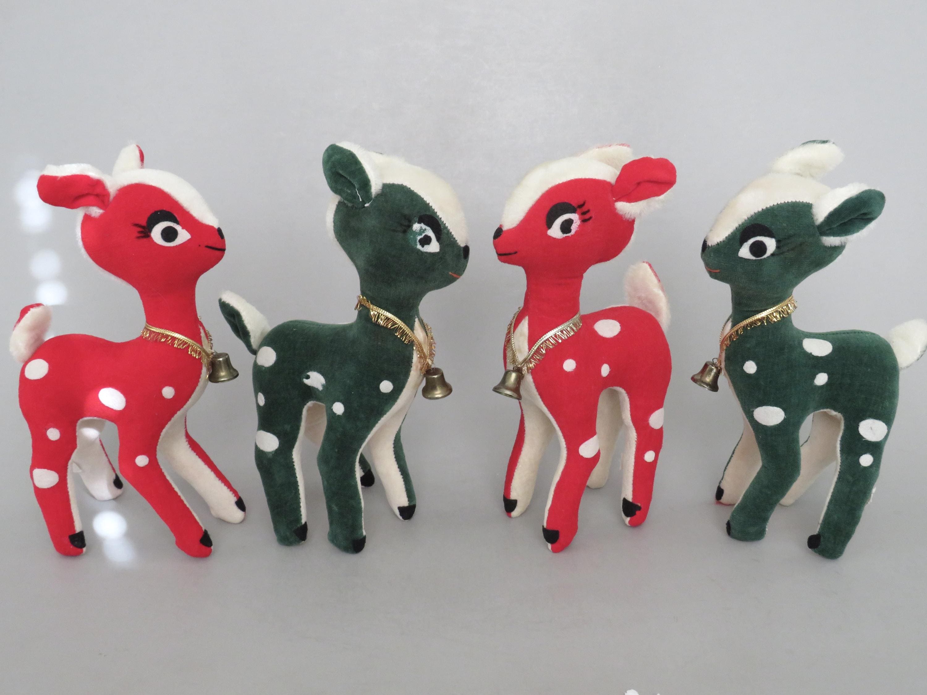 Vintage Reindeer, 60s Mid Century Mod, Sawdust Stuffed Reindeers