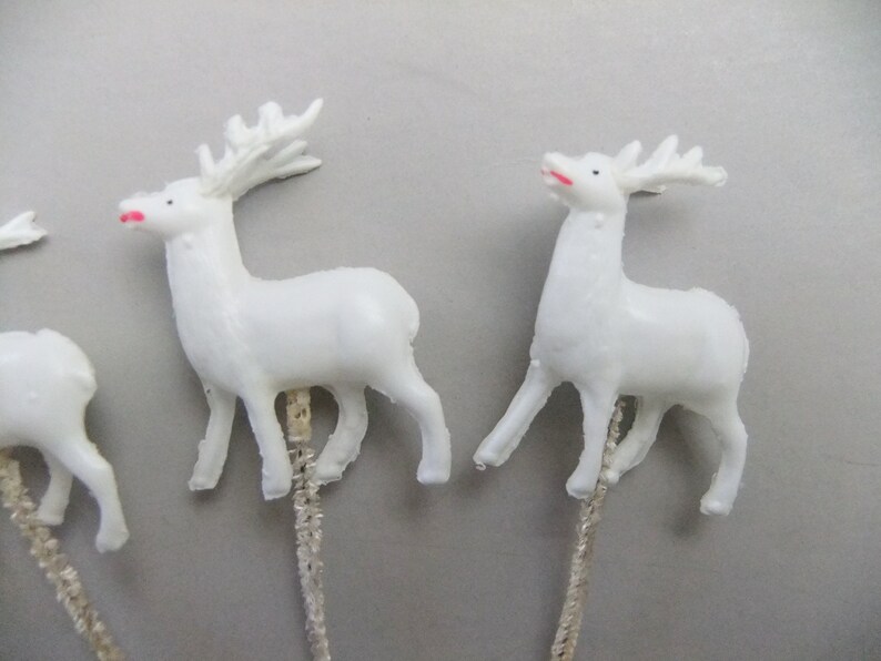 tiny reindeer figurines
