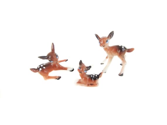 small plastic deer figurines