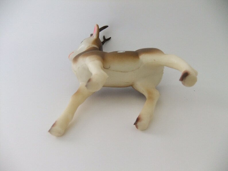 Large Plastic Reindeer Figurine Vintage Reindeer Japan Etsy
