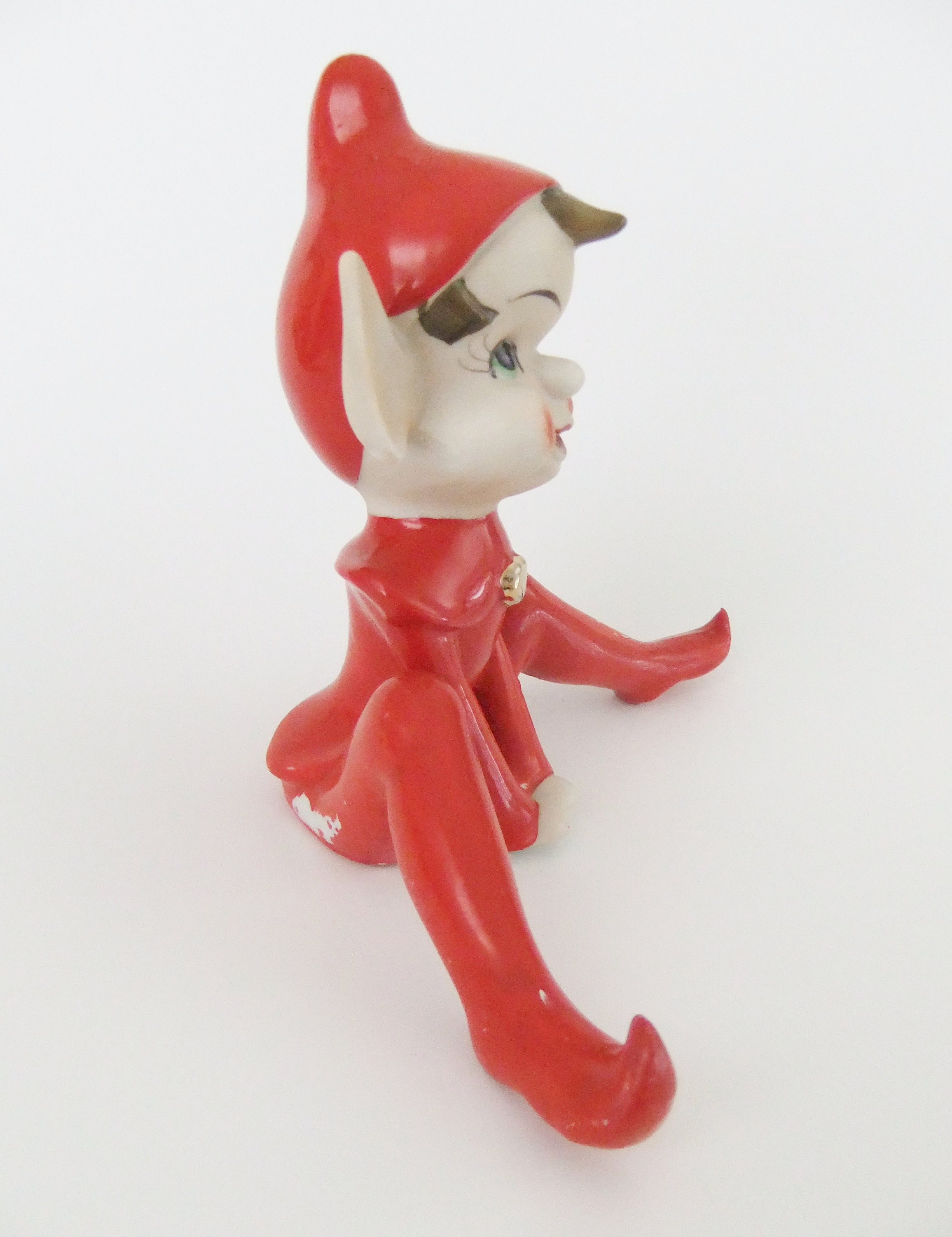 Figurines & Knick Knacks Art & Collectibles Vintage red elf figurine