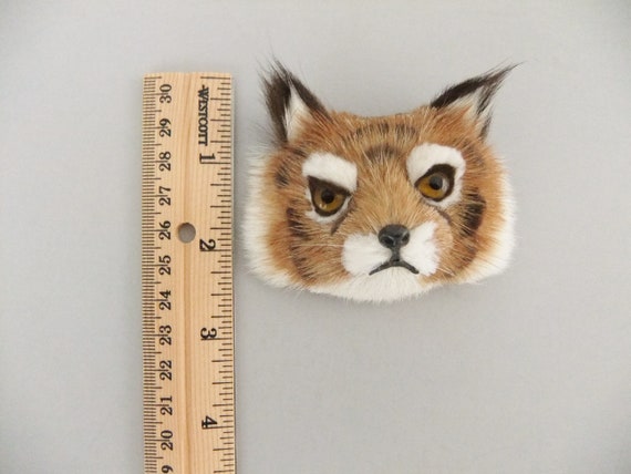 Vintage Fur Tiger Pin, Tiger Jewelry, Safari Jung… - image 2