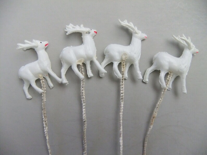 tiny reindeer figurines