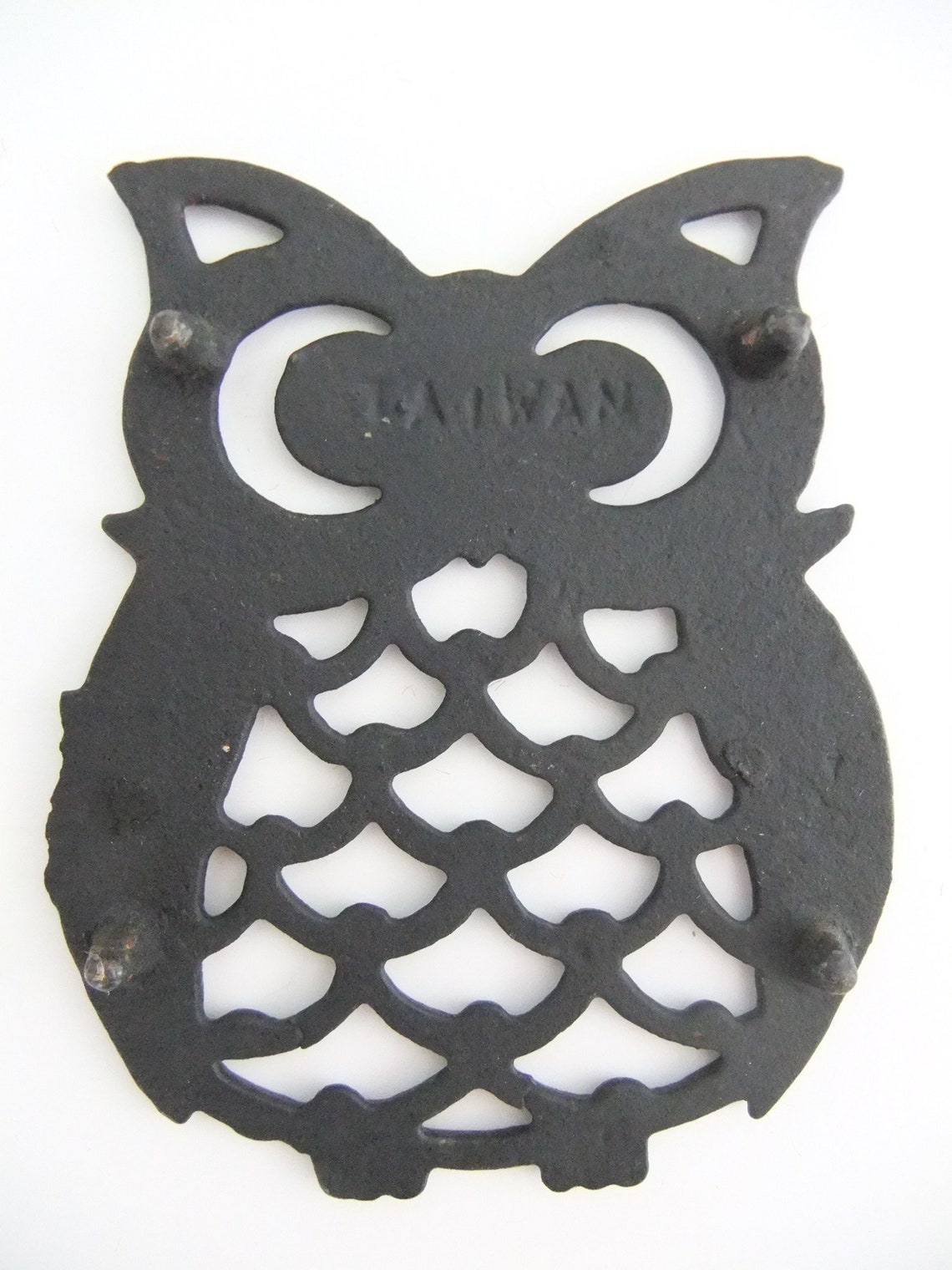 Owl Trivet Black Cast Iron Owl Decor Home Accessories Etsy