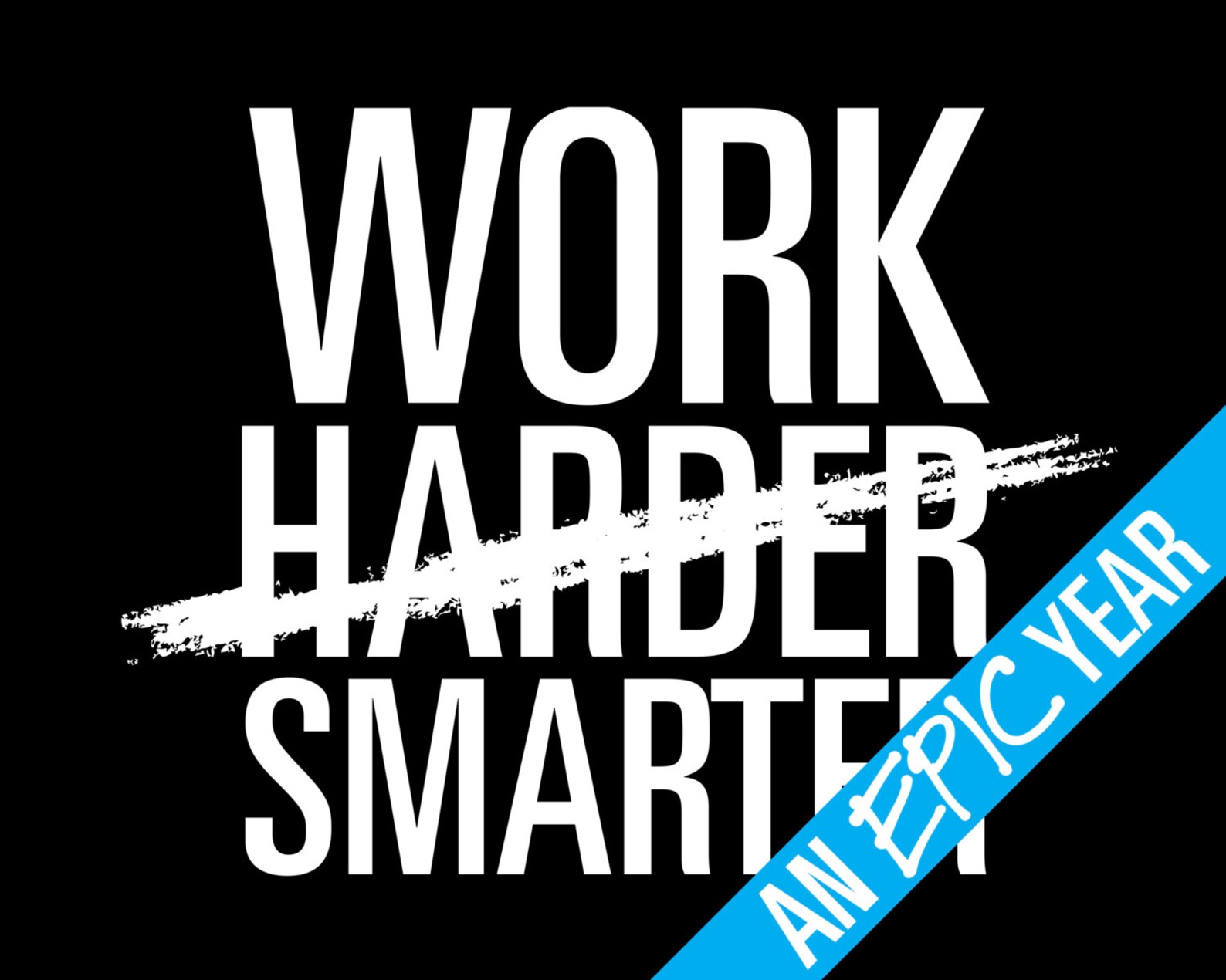 WORK SMARTER (not HARDER) - Inspirational Typography Poster - Quote Art ...