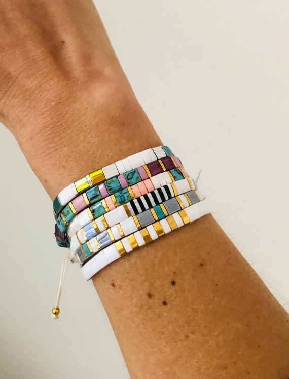 Miyuki Tila Bracelet Beaded Bracelet Etsy Australia