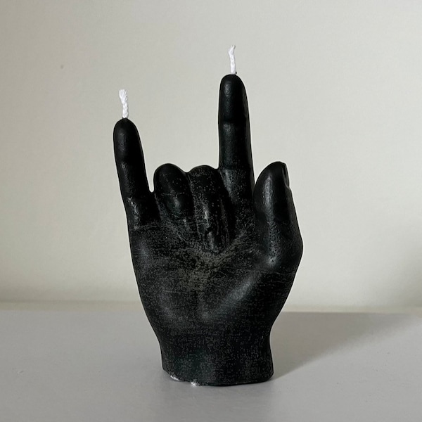 DIY Kerze Metal Head Hand Finger  Duftkerze Geburtstagskerze