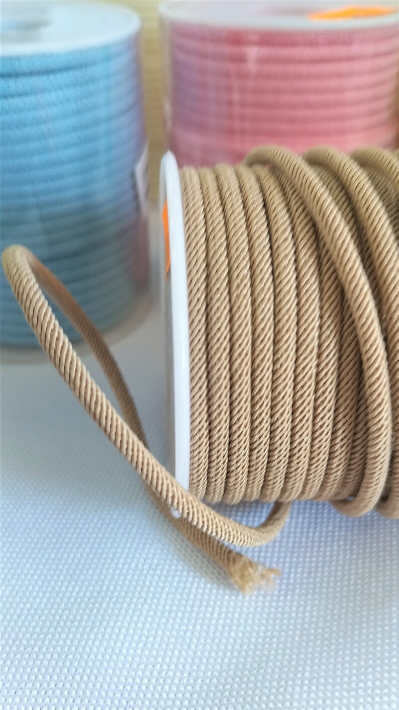 Coil of 20Y 3 mm Milano cord _ PP455127/66547_ Diy Thread milano _ bobine of 20 Y / 18 Meters image 3