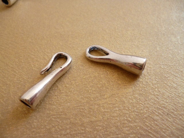 3 Mm Silver Tone End Cap_r7810336bg_making Jewelry _ Clasps of - Etsy