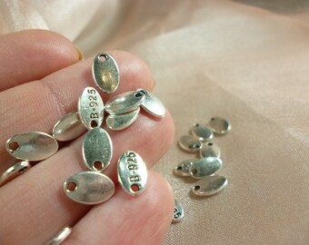 Small Silver Plated Charm pendant _PA035465465_ BRIGHT Silver Tone Small Charm _PACK 100 PCS