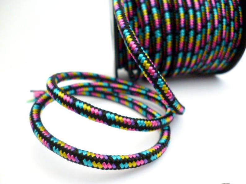 Colorful Nylon Braided Cord _PP0453100688/CORDS_ Colorful paracord of 3 mm _pack one meter/ 1/09 Y image 1