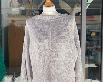 DIY knitting kit for a summer sweater using Lana Grossa Riccio yarn – light & airy, including free instructions