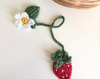 Umbilical cord tie &quot;Strawberry&quot; Umbilical cord band Umbilical cord tie Umbilical cord tie