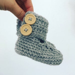 Baby boots baby booties crocheted image 2